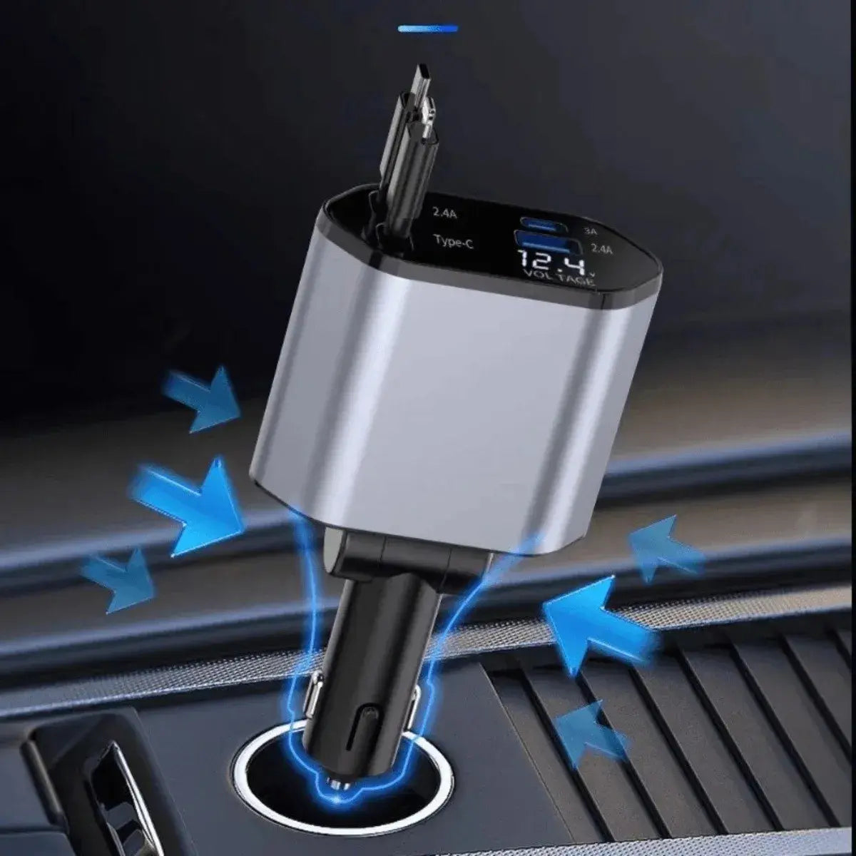 Cargador de Auto 4 en 1