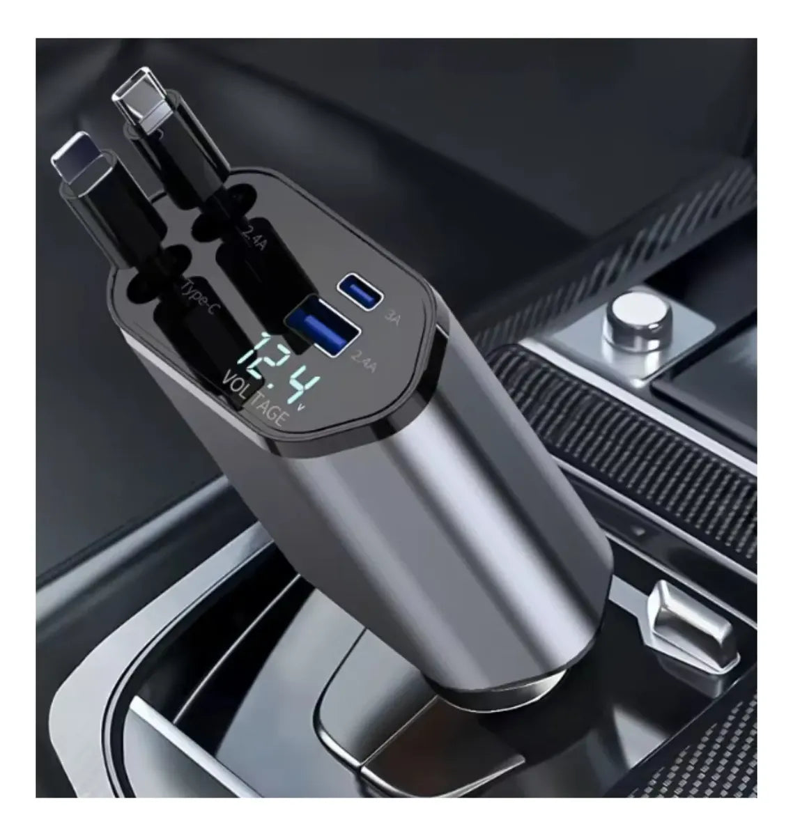 Cargador de Auto 4 en 1